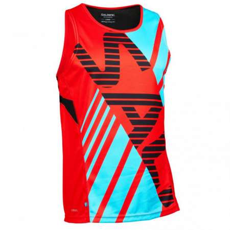  Race Singlet Men Orange/Light Blue 