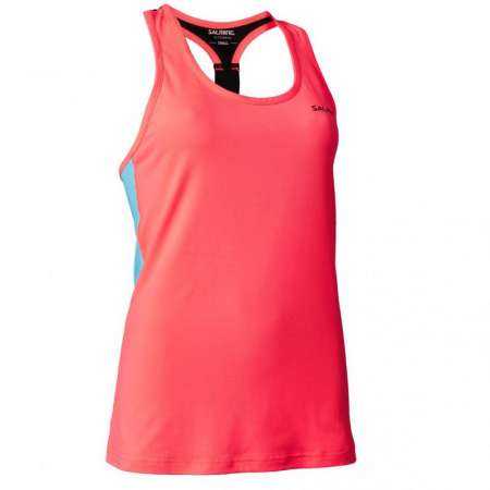  T-back Tanktop Wmn Coral/Light Blue 