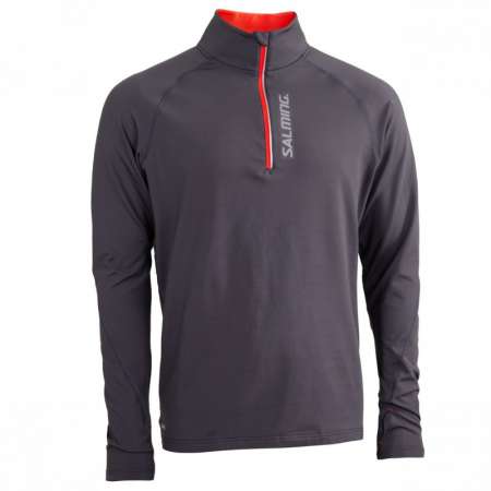  Halfzip LS Tee Men Dark Grey 