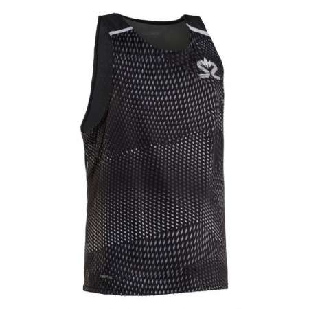  Breeze Tank Men Black AOP/Black Melange 