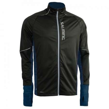  Thermal Wind Jacket Men Black/Blue Melange 