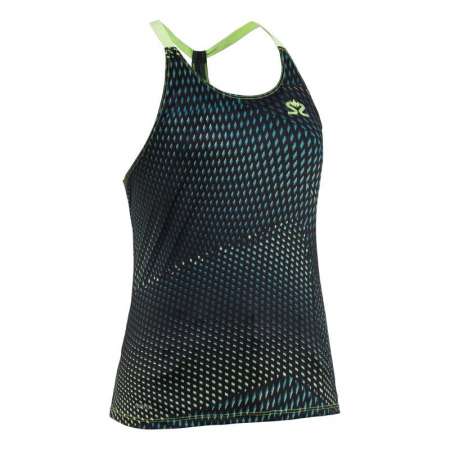  Breeze Tank Women Deep Teal AOP/Sharp Green 