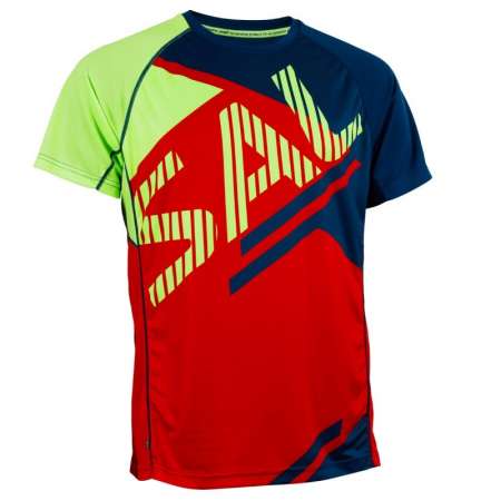  Bold Print Tee Red/Blue 